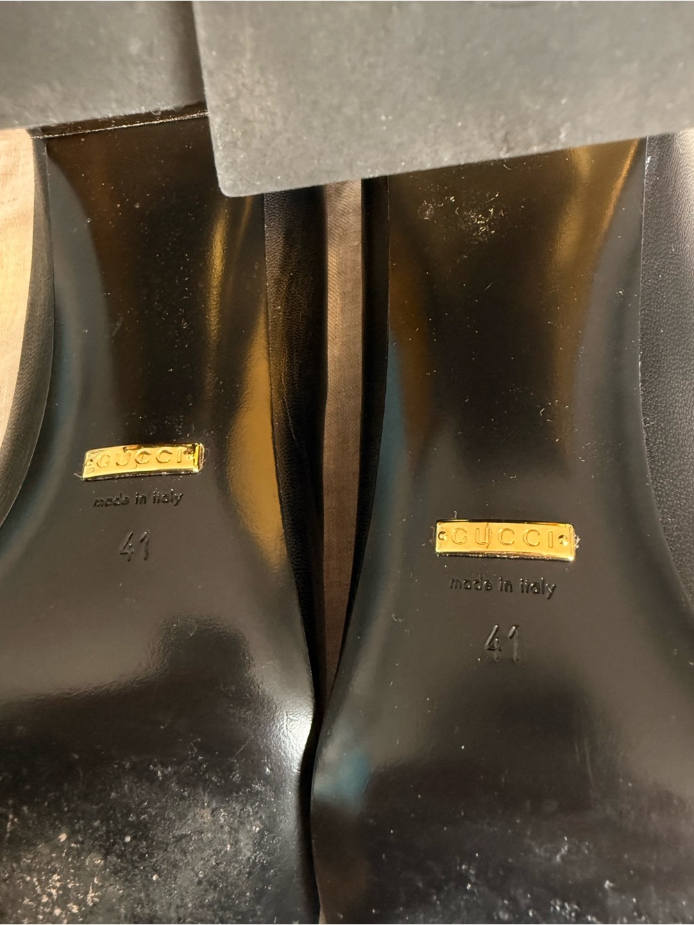 GUCCI Malaga Kid Horsebit 75mm Pumps 41 Black - Picture 5 of 6